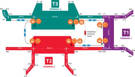 singapore airport map terminal 3